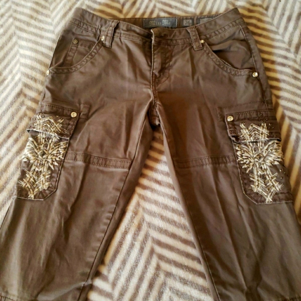 Miss Me Embellished Cargo Pants